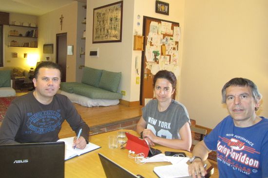 Mr Perosa, Mrs Cristaudo and Mr Beltrame