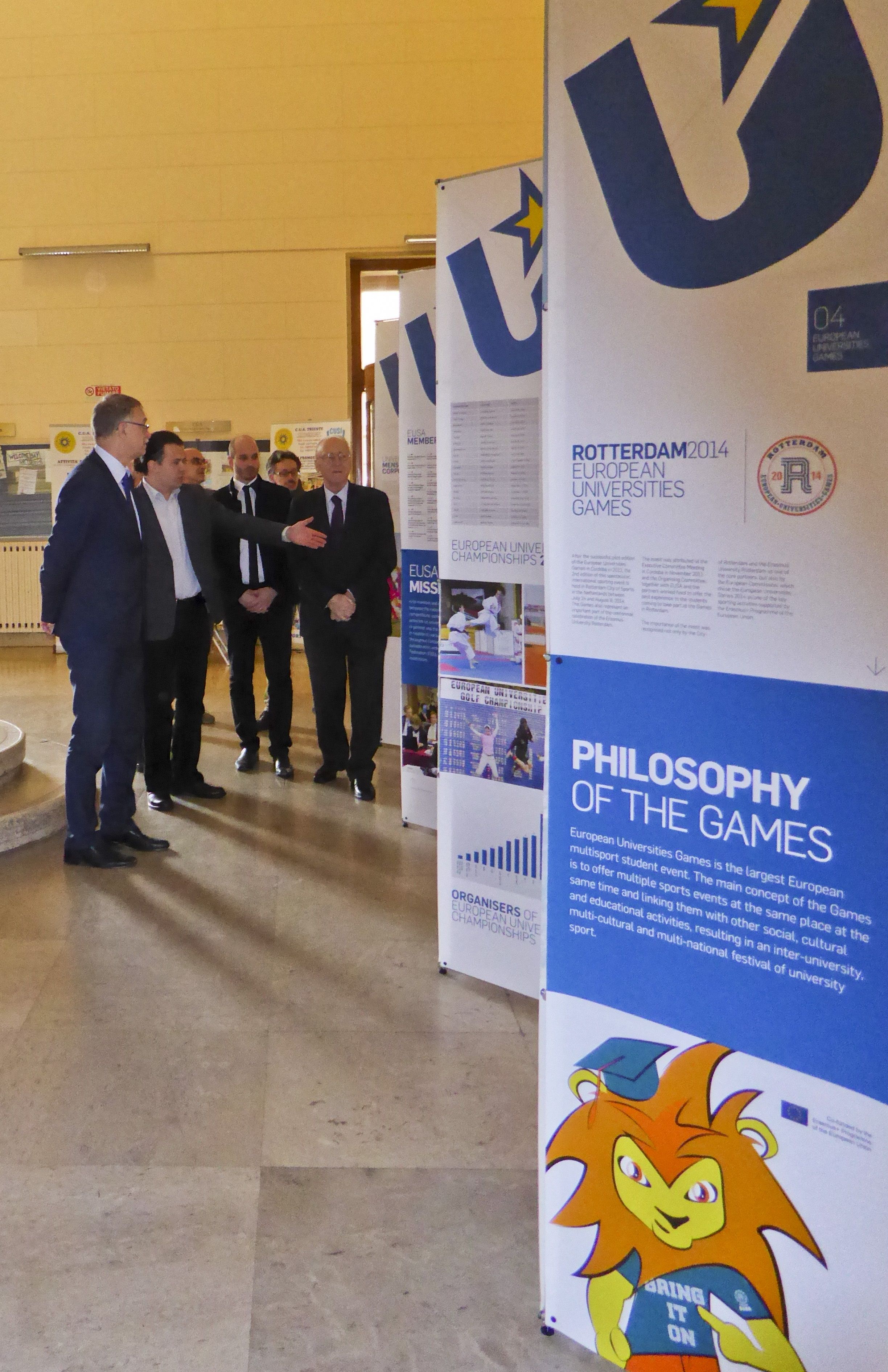 Visitors having a look