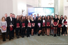 Polish President meets best university athletes