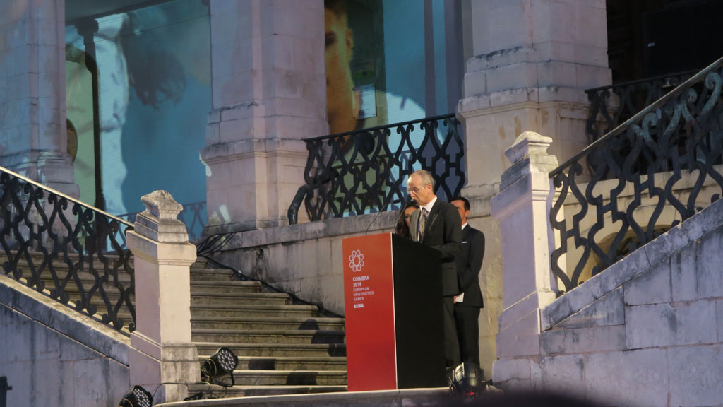 Rector of the University of Coimbra, Joao Gabriel Souza