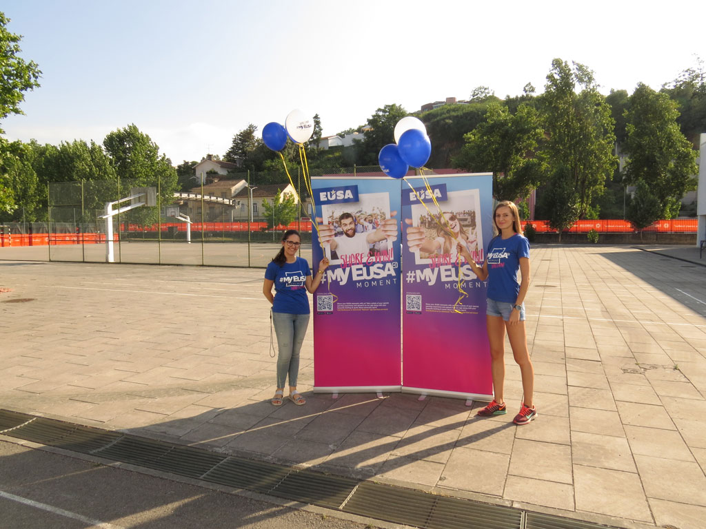 Promotion of the #myeusa campaign in Coimbra