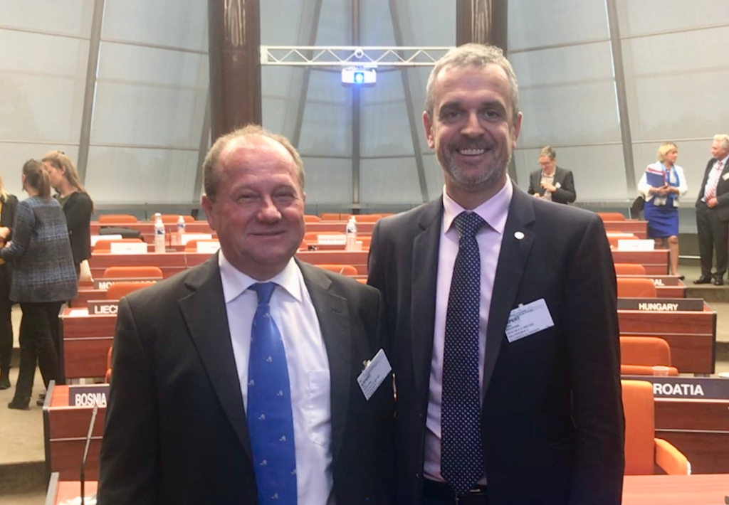 Chair of the EPAS Governing Board Mr Zoran Verovnik and EUSA Secretary General Mr Matjaz Pecovnik