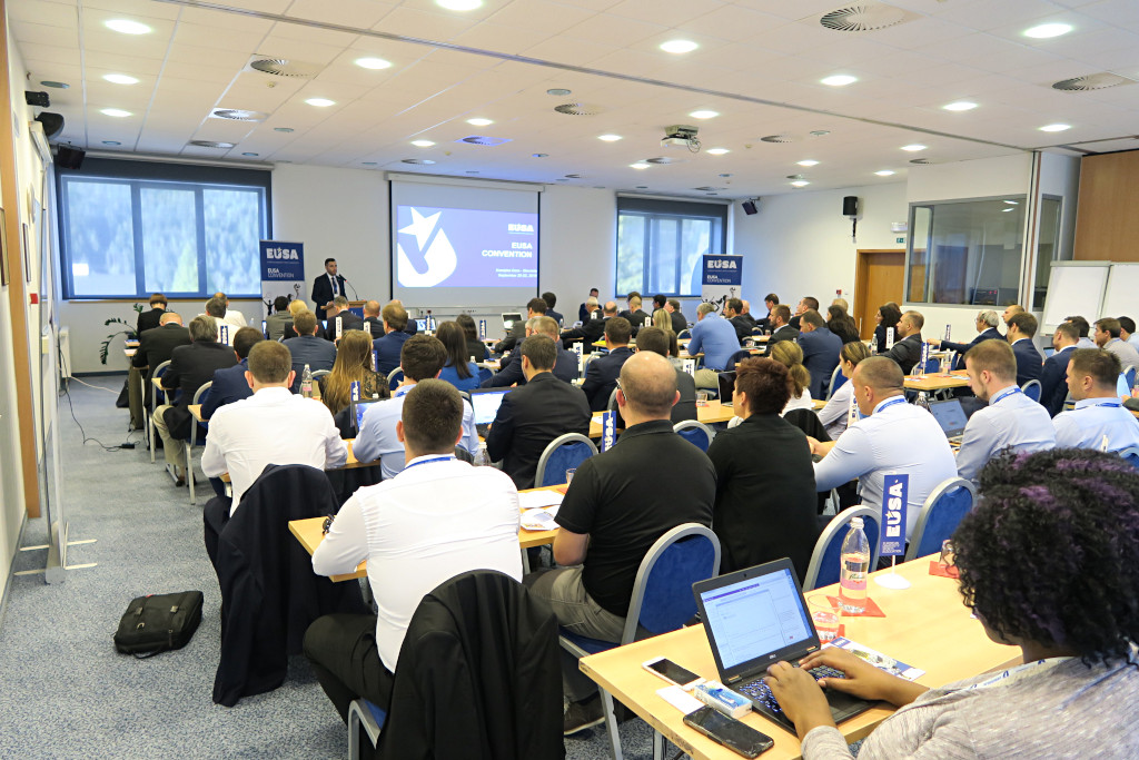 Championships' presentation by EUSA Sports Manager Mr Besim Aliti