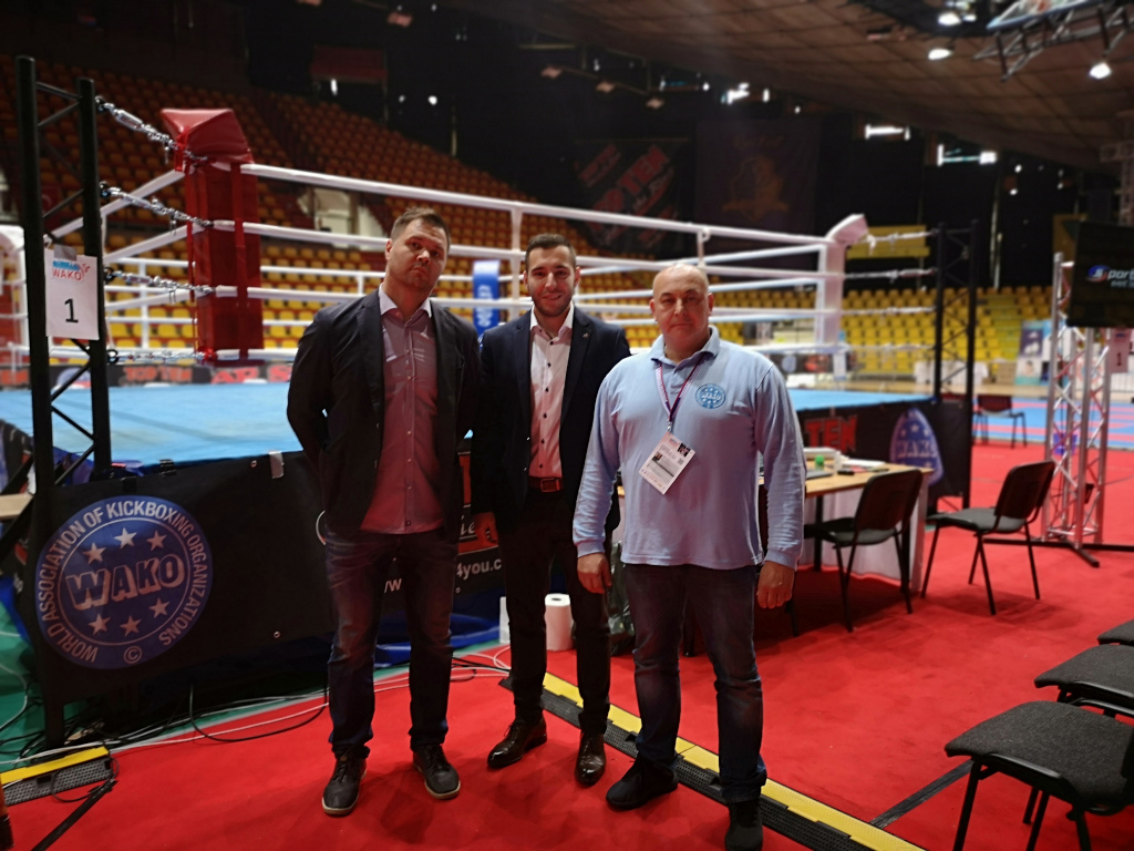 CASF and EUSA Sports Managers with WAKO Europe Secretary General