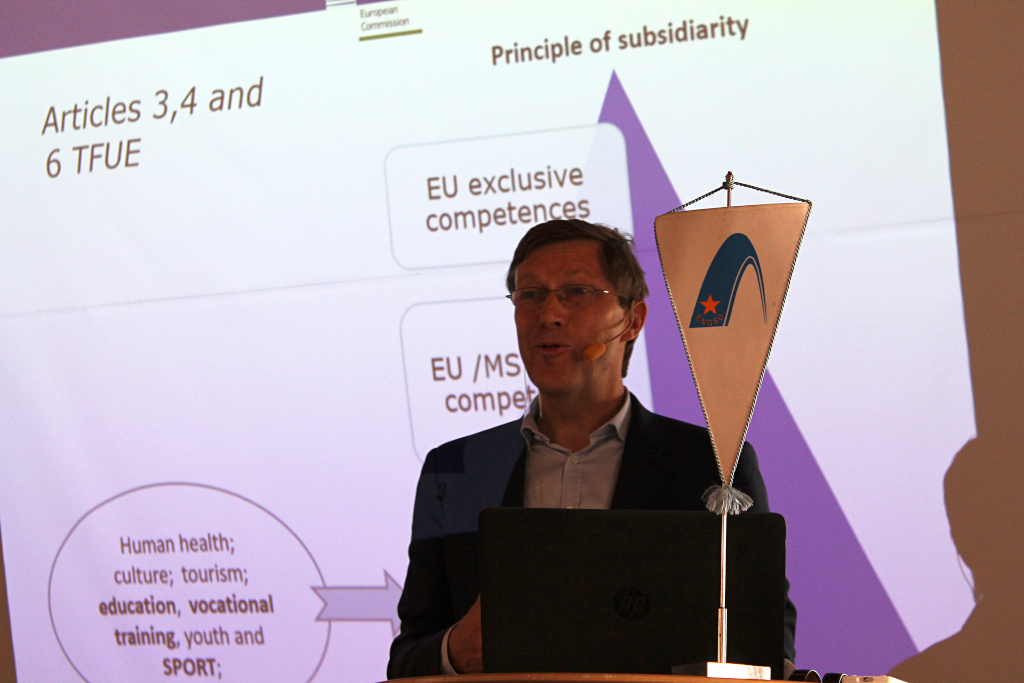 Head of EU Sport Unit Mr Yves Le Lostecque