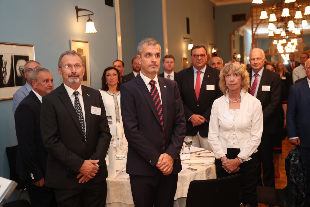 Guests and participants, including EUSA representative Mr Matjaz Pecovnik