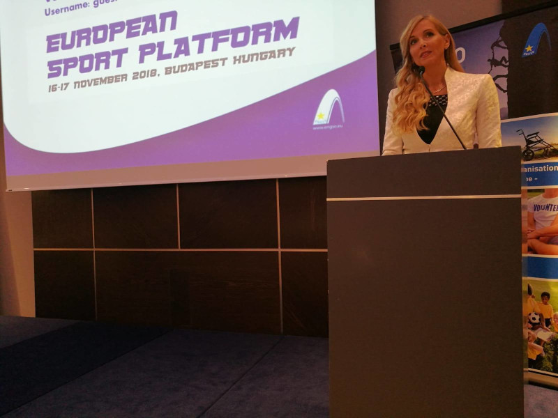 Minister of Sport Ms Tunde Szabo