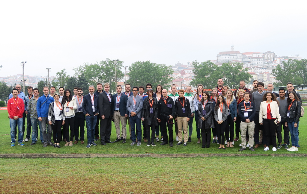 Participants at the main stadium