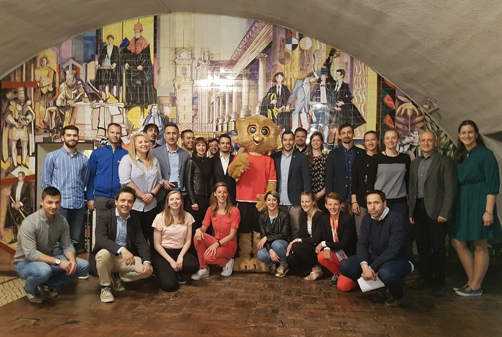 Visit from the EUG2018 mascot DUC