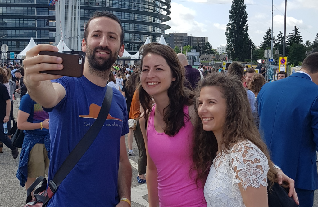 Former EUSA interns - MR Doupoey, Ms Fodor, Ms Edes