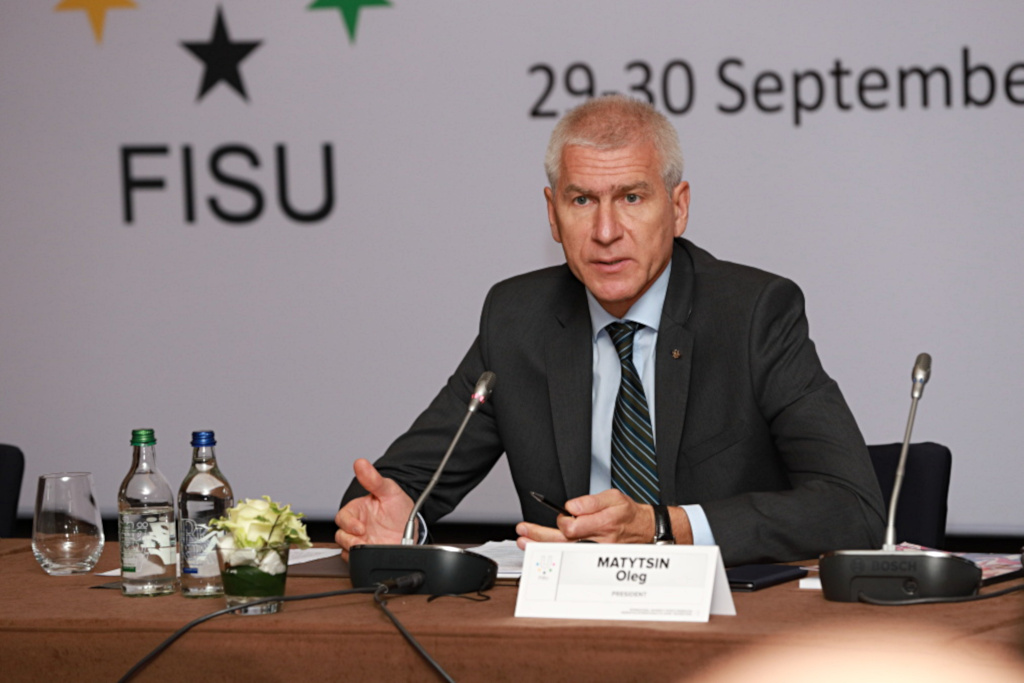 FISU President Mr Oleg Matytsin