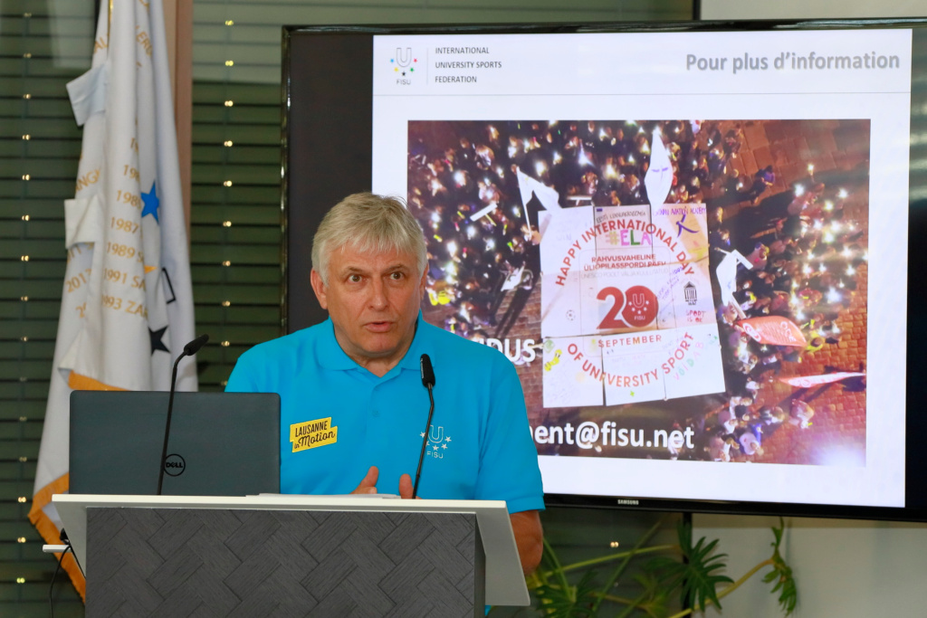 FISU Secretary General Mr Eric Saintrond