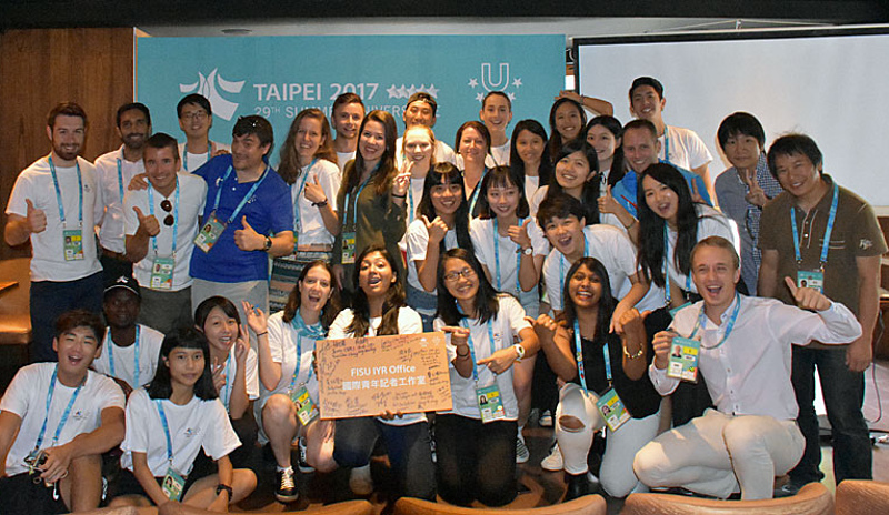 Graduates of the 2017 FISU Young Reporters Programme in Taipei