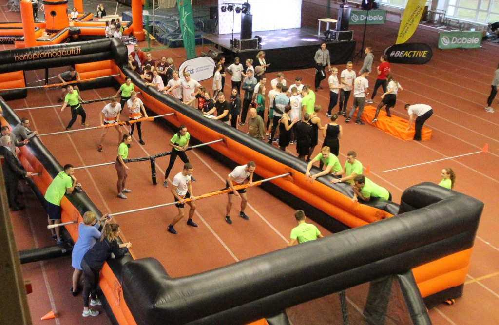Human foosball