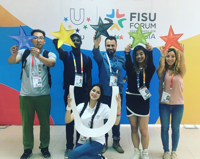 At the FISU Forum in Montpellier