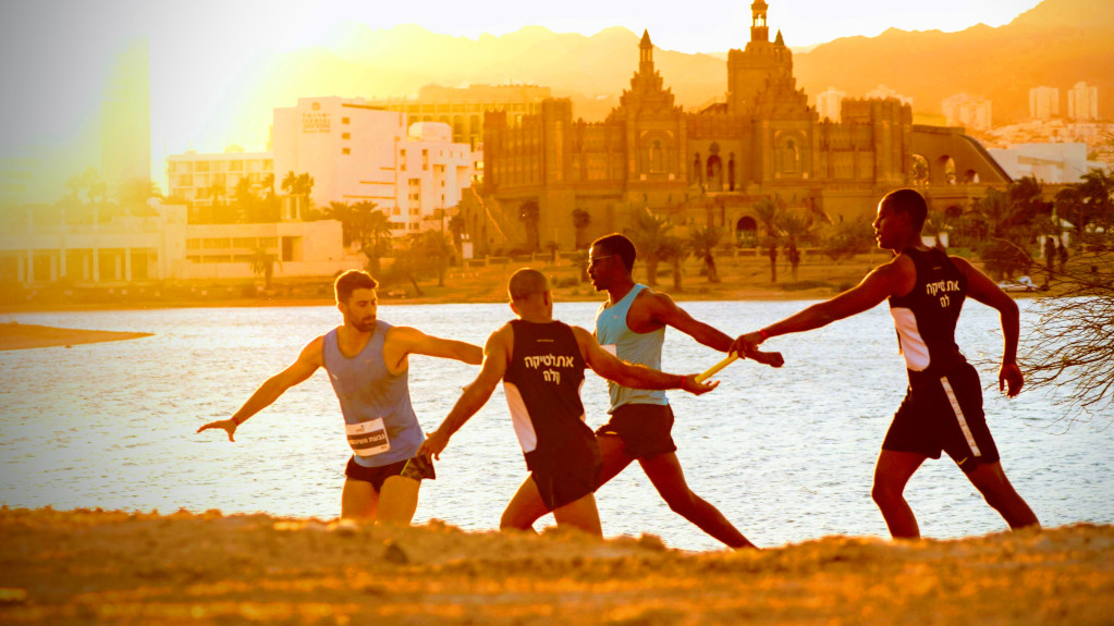 Running at ASA Championships in Israel