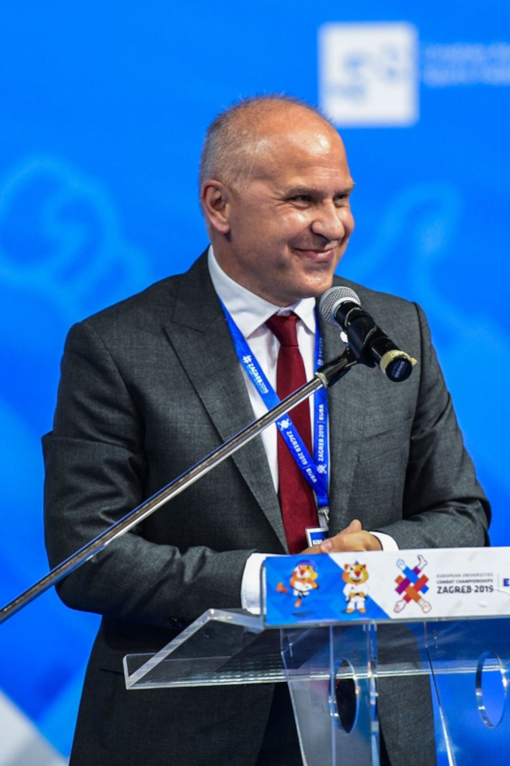 Adam Roczek at the opening of EUC Combat 2019