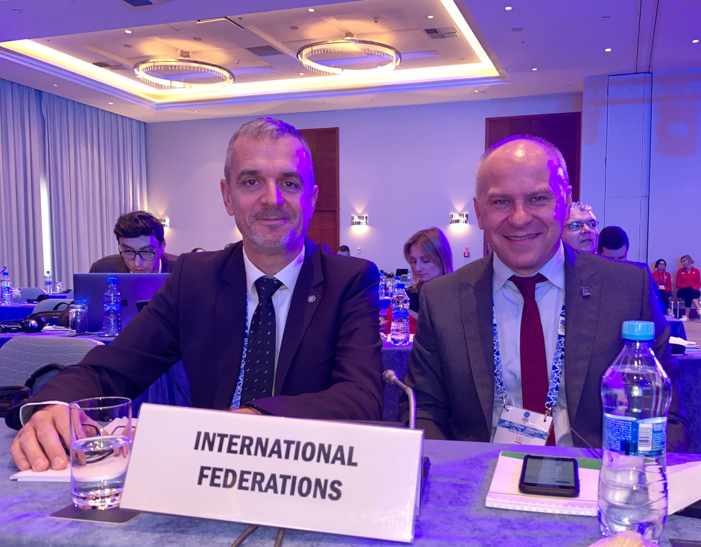 Adam and Matjaz at EOC General Assembly 2019
