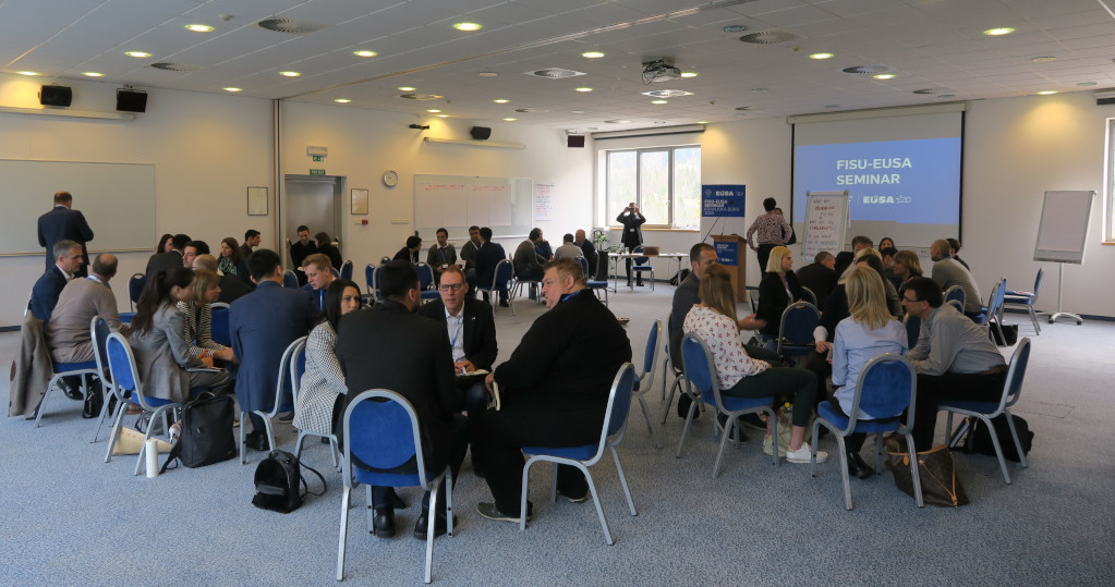 Group discussions at FISU-EUSA Seminar 2019