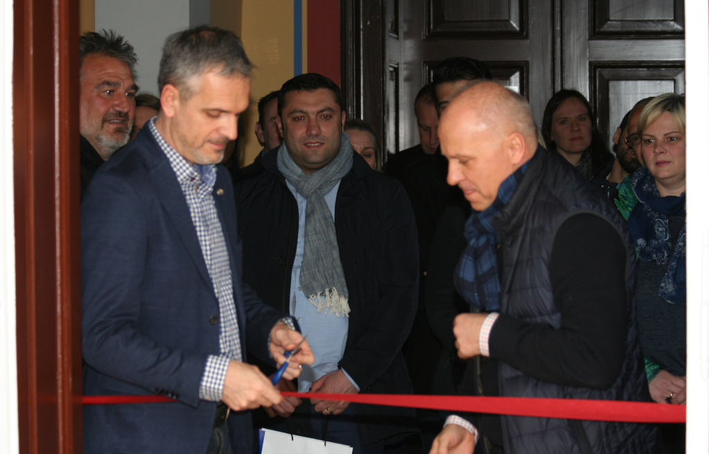 Opening of the new EUSA office by Mr Roczek and Mr Pecovnik