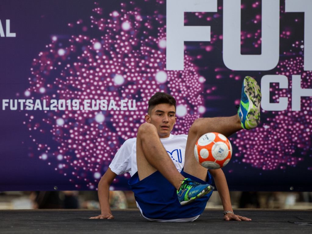 Opening ceremony performer at EUC 2019 Futsal