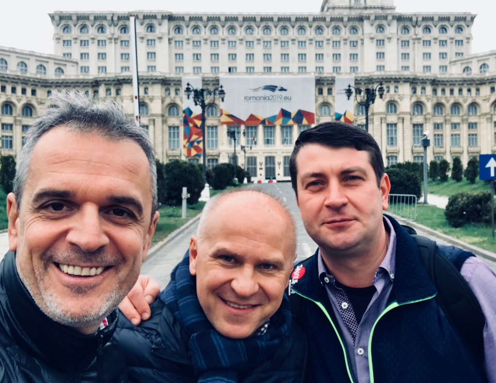 Matjaz with auditor Liviu Matac in Bucharest