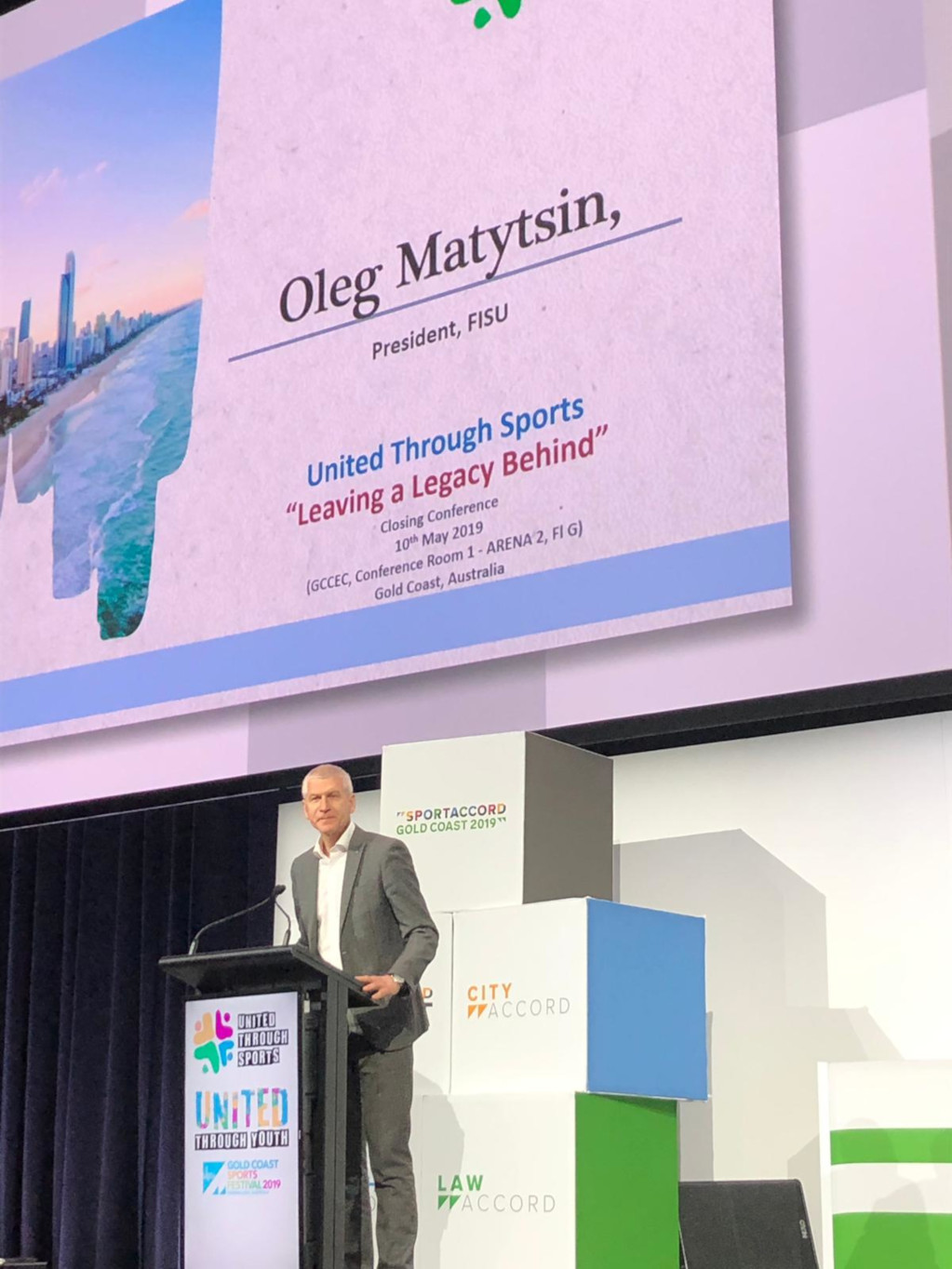 Oleg Matytsin at Sport Accord 2019