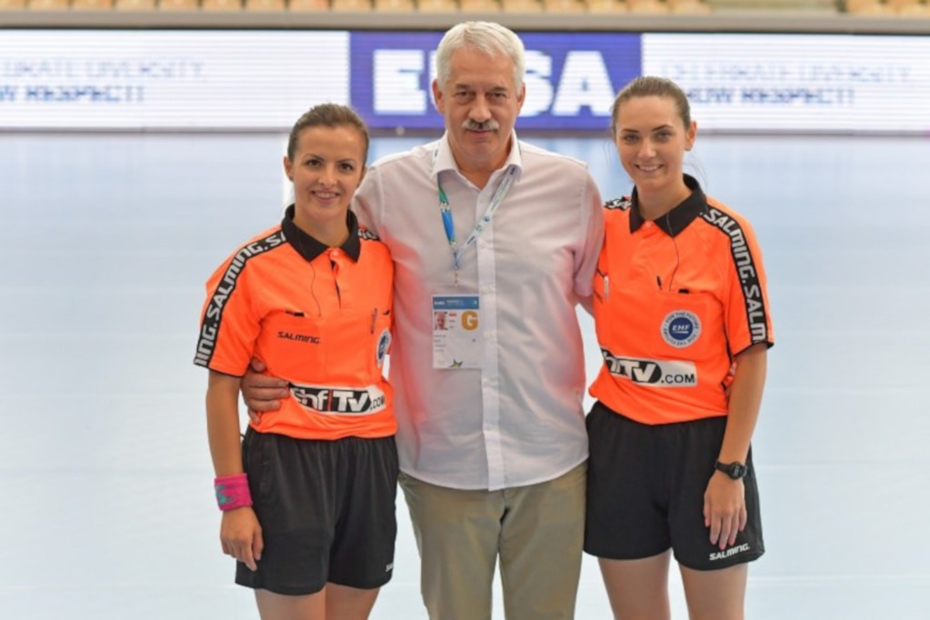 Romanian referees at EUC Handball