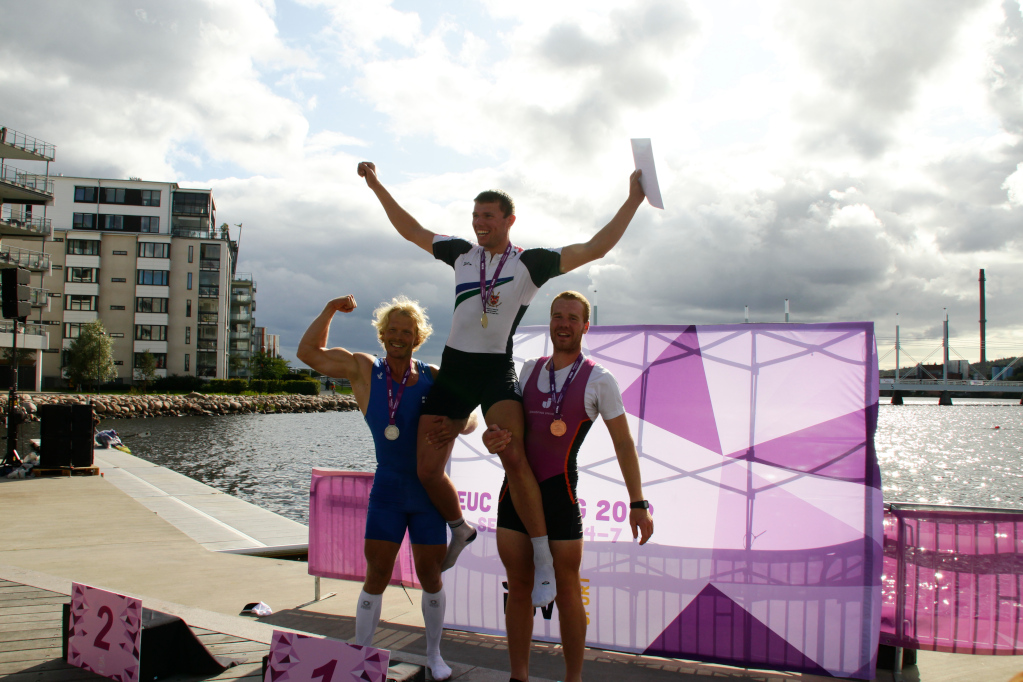 Rowing EUC medals ceremony