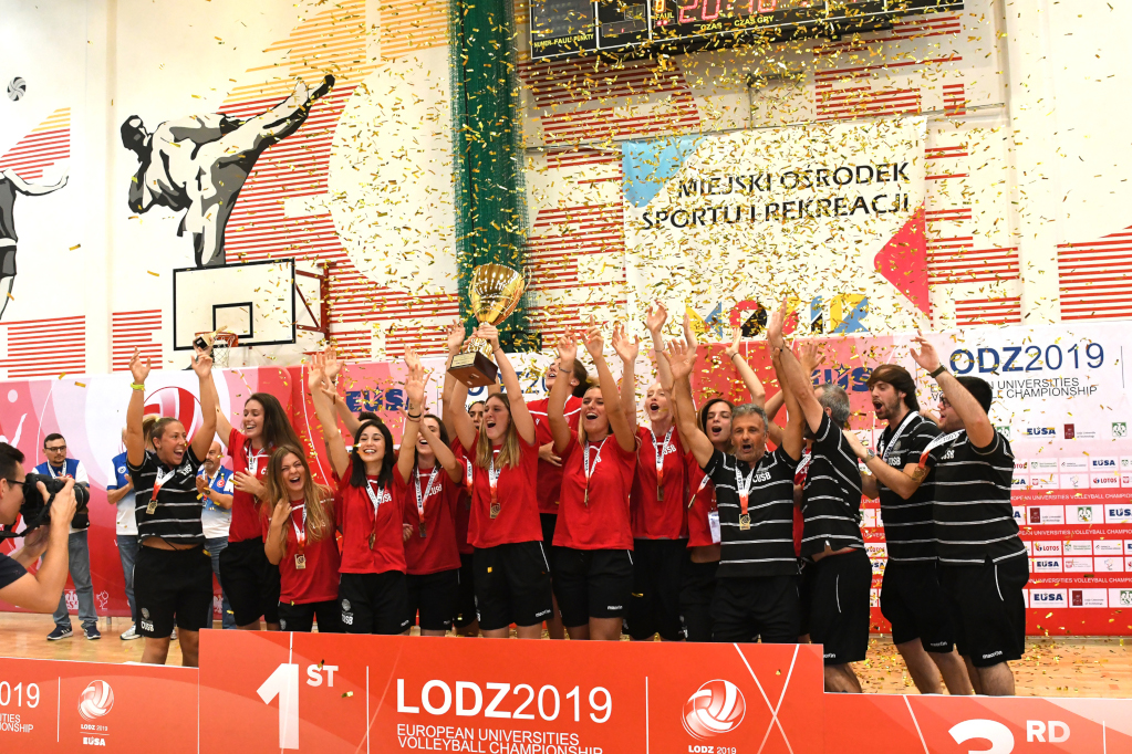 Women's winners at EUC Volleyball 2019