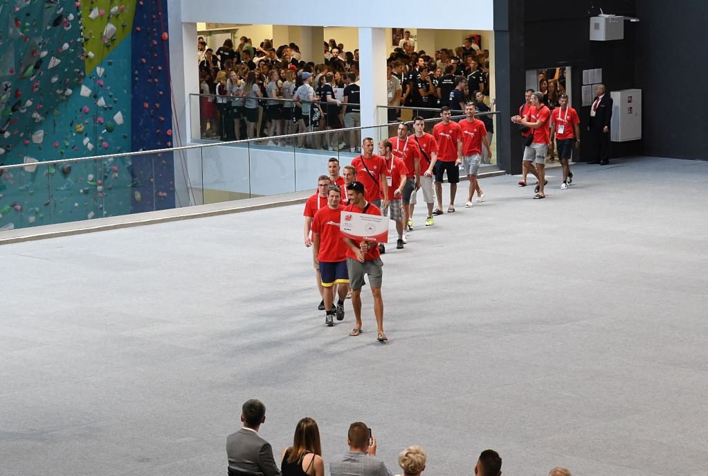 march pass at EUC Volleyball opening ceremony