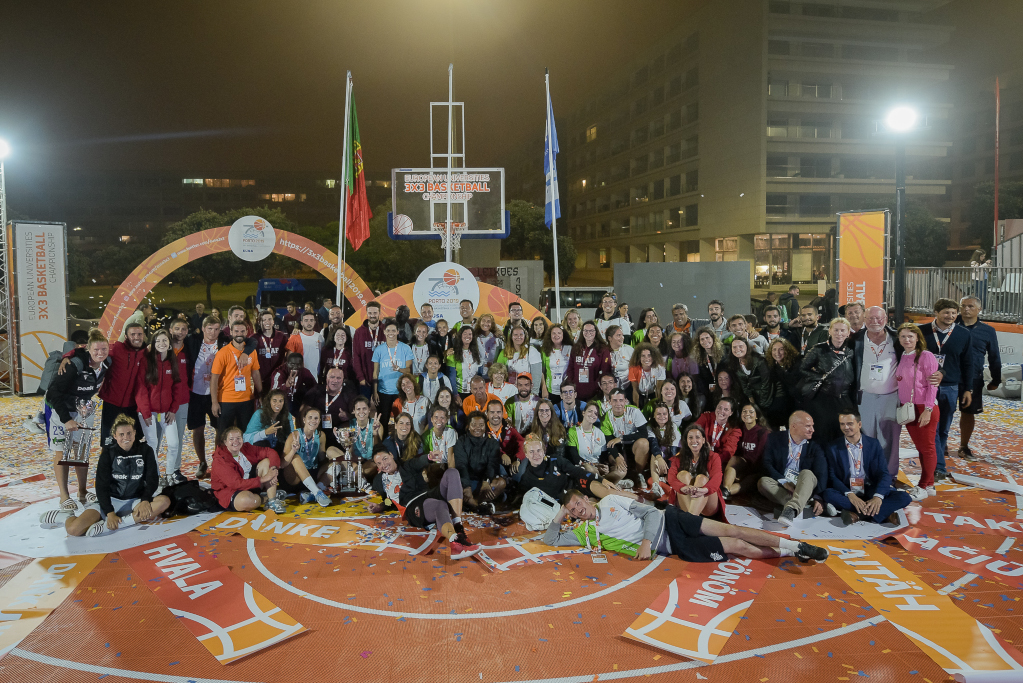 Everyone at EUC 2019 3x3 Basketball