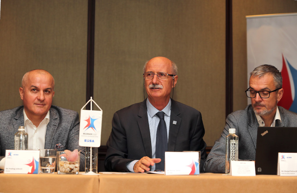 EUG2020 Director Mr Juskovic, EUSA SVC Chair Mr Kemal Tamer and EUSA Secretary General Mr Pecovnik