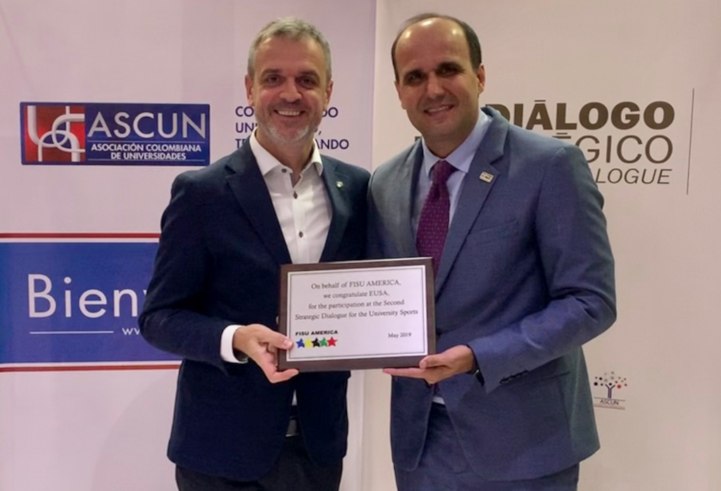 EUSA and FISU America gift exchange