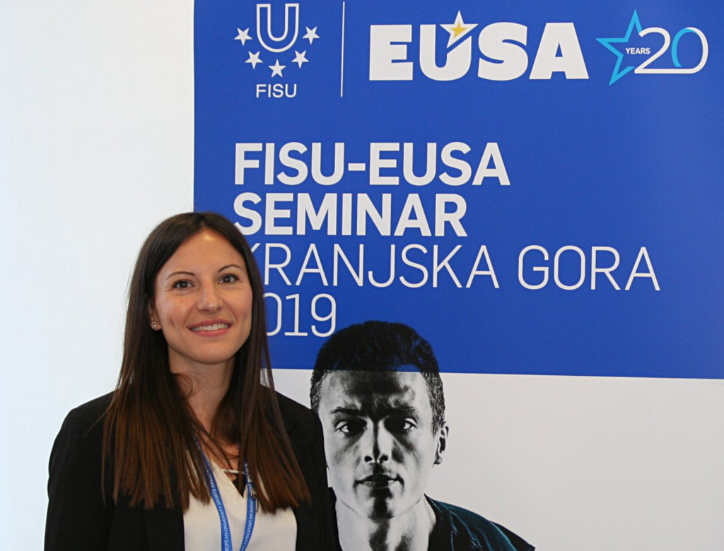 Lea Medvesek at the FISU-EUSA Seminar earlier this month