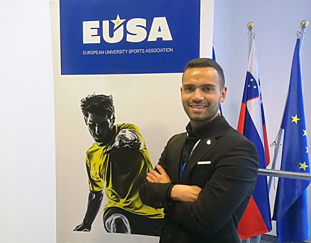 Mariano at the EUSA-FISU seminar in Kranjska Gora