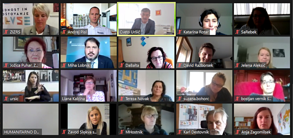 Online conference discussion