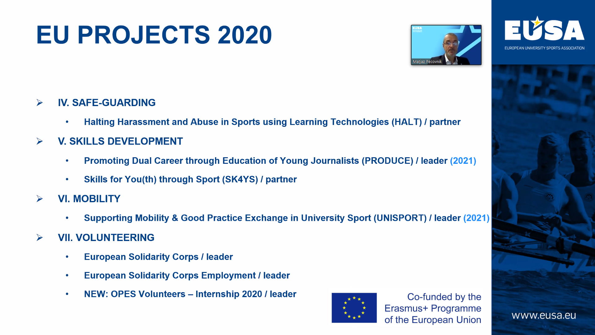 Projects discussed at NUSA Online meeting