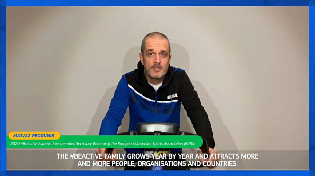 BeActive message deivered by Matjaz Pecovnik