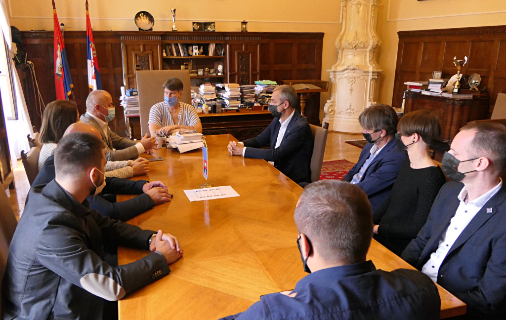 Meeting at the University of Belgrade, hosted by the Rector MS Popovic
