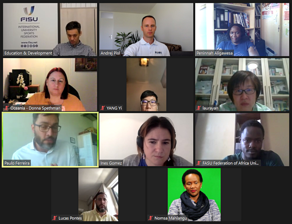 Online meeting with the International and Continental University Sport Federations