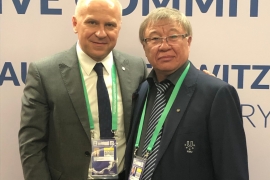 EUSA President meets with Kazakh counterpart