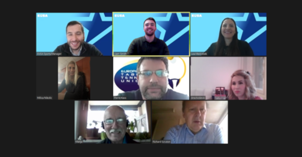 ETTU and EUSA meet online January 20, 2021