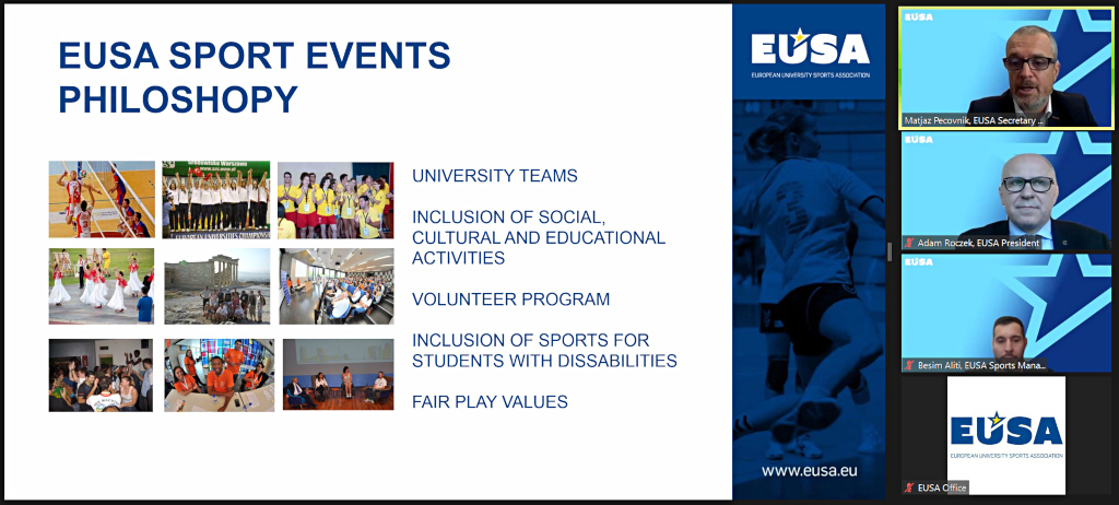 Introdution of the concept and philosophy of EUSA events