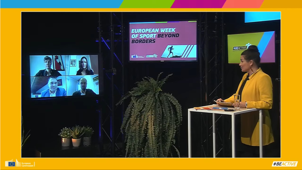 Panel discussion in the online event