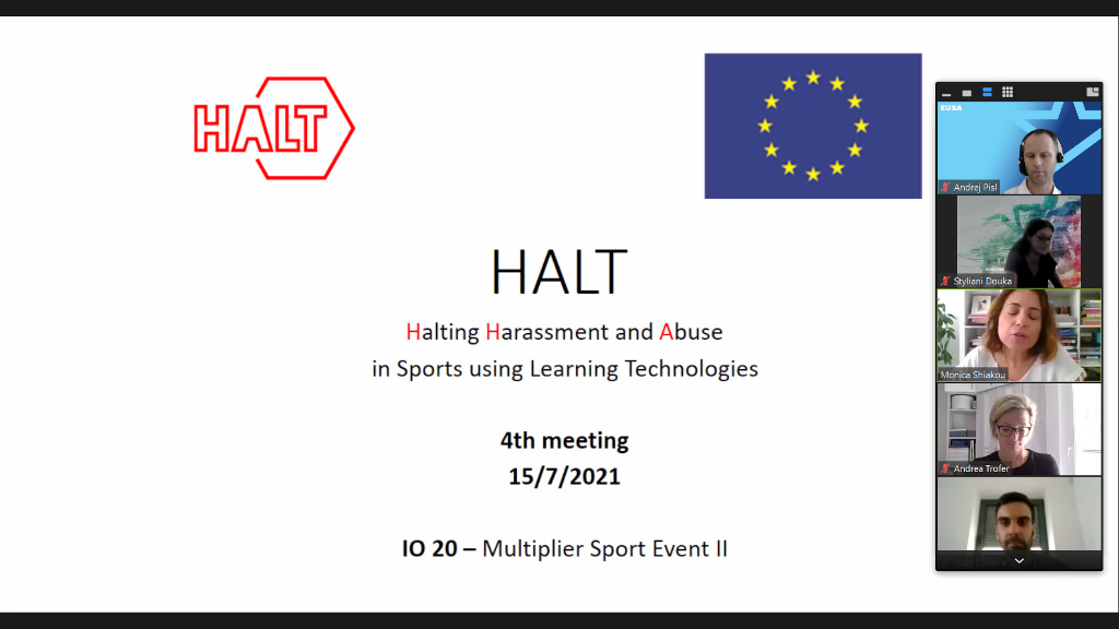 Presentation of work and events carried out