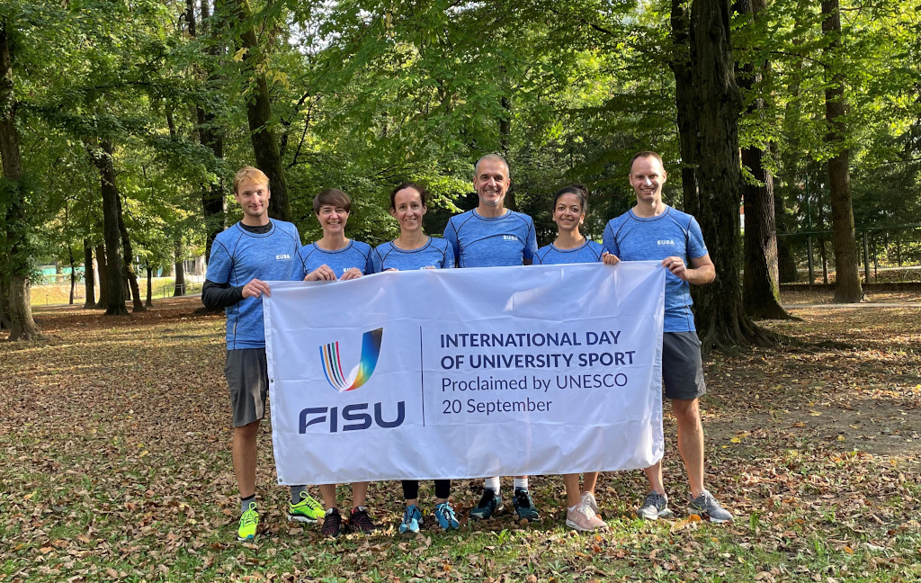 EUSA Office staff at teh city walk in Ljubljana