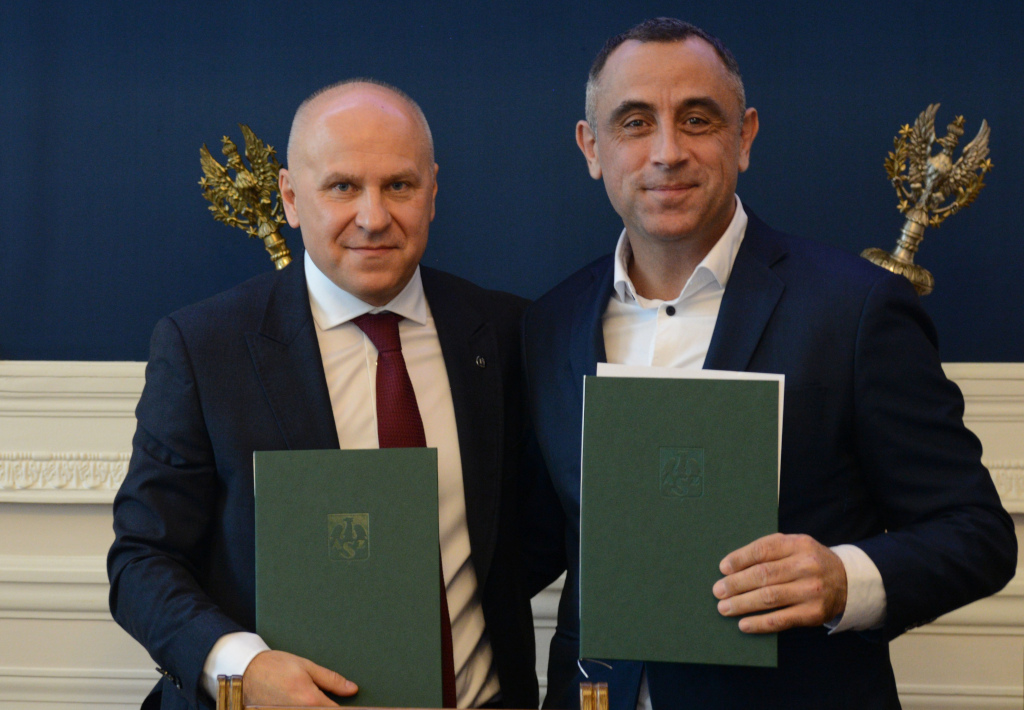 EUSA President Mr Adam Roczek and IFMA Vice-President Mr Rafal Szlachta