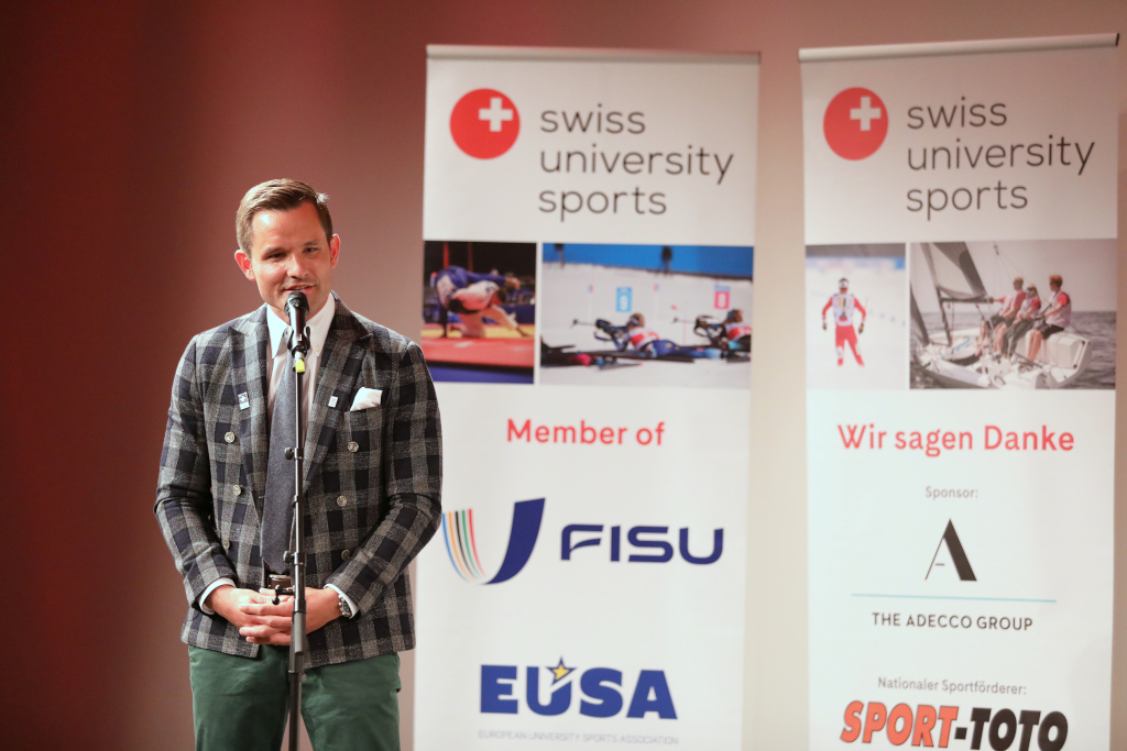 President of Swiss University Sport Mr Mike Kurt