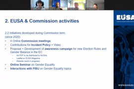 EUSA Equal Opportunities Commission meets online